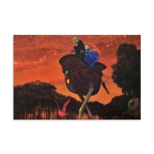 Lienzo decorativo de Zdzislaw Beksinski Untitled6 para pared de dormitorio, 40 x 60 cm