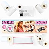 Qué son los rollos térmicos: Usos y beneficios en punto de venta FOWFO - 57x35x12 10u + 1 Tarjeta Limpiadora Papel Datafono tpv - 10 Rollos de Papel Termico 57mm x35x12 Papel Impresora Termica Para Datáfono e Impresora Térmica de papel Rollos Datafono