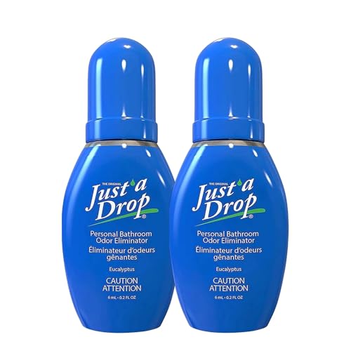 Just a Drop Odor Eliminator - Eucalyptus by Prelam for Unisex - 0.2 oz Drops - Pack of 2