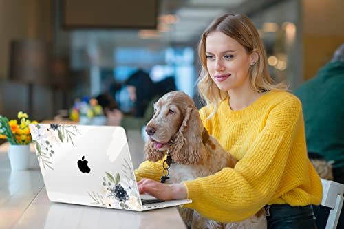 Image of MEEgoodo Case for M5 /M4 /M3 /M2 MacBook Air 13 inch 2026 2025 2024 2022, Fit Model A3449 /A3240 /A3113 /A2681, Case Compatible with MacBook Air 13.6-inch, Vintage Floral
