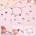 BEAMARKER 306Pcs Gold Charm Bracelet Making Kit Including Paperclip Chain Bracelets Assorted Enamel Charms Bulk Letter Pendants Jump Rings for DIY Jewelry Making Crafts Women Beginners