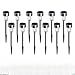 Cynkie Solar Garden Lights Outdoor 12 Pack, LED Solar Powered Pathway Lights, Stainless Steel Landscape Lighting For Lawn, Patio, Yard, Walkway, Driveway
