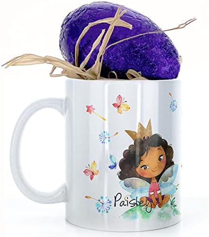 Hairyworm Personalised Mug and Milk Chocolate Easter Egg Gift Set, Customised with Name/Number/Text, (11oz) White Mug with Red Football Shirt, Football Mug