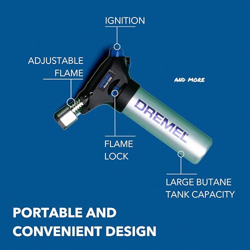 Dremel Versaflame 2200 Stationary Butane Gas Burner, Cordless Mini Blow Torch and Heat Gun for Soldering, Pipe Bending, Welding, Shrinking 3 Dremel Versaflame 2200 Stationary Butane Gas Burner, Cordless Mini Blow Torch and Heat Gun for Soldering, Pipe Bending, Welding, Shrinking - Image 3
