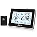 Produktbild Osaloe Wetterstation, Digitale Wetterstation Funk mit 100m Wireless Außensensor Innen- und Außen Thermometer Hygrometer mit Touchscreen, Hintergrundbeleuchtung, Wettervorhersage, Uhrzeitanzeige