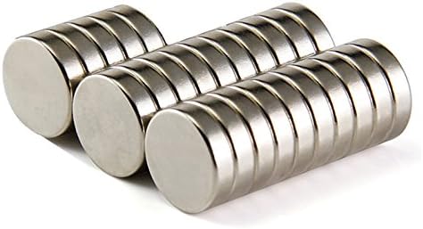 Neodymium Magnet Super Strong Magnets Round Cylinder Magnets N52 Small Multi-Use Magnets Rare Earth Magnets for Magnetic Boards, Arts, Crafts, Fridge, Hobbies, Home and Office, 25Pcs 12x3mm