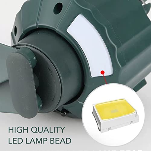 BuyWeek Ventilador de acampamento, ventilador de teto de acampamento de 3 velocidades, carregamento