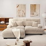 SoarFlash Sofá Modular de 2 plazas para salón Moderno - Tela Chenille, 145×220cm