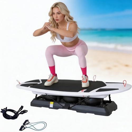 Simulador de surf con tabla de equilibrio, equipo de entrenamiento interior para gimnasio en casa, aparato de yoga y pilates, entrenamiento corporal completo para fuerza del core y coordinación