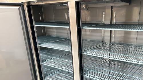 Image of Commercial Reach In Refrigerator, ETL 3 Door Fridge Cooler Merchandiser, 83 inch W 61 cu.ft. Stainless Steel Interior KR-82B
