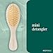 EcoTools Mini Detangler Hairbrush, Brush For Wet Or Dry Hair, Heat Resistant, Mini Hairbrush Gently Detangles & Styles, Travel-Size Paddle Brush, Renewable Bamboo, Vegan & Cruelty-Free, 1 Count