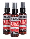 Loción con Minoxidil Tratamiento Capilar Anticaida de Cabello, Fortificado con Biotina. 3 meses