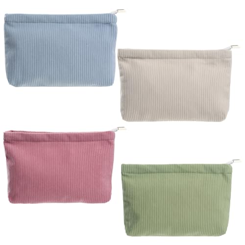 4 Pcs Petite Trousse Maquillage Femme Voyage, Trousse de Toilette Voyage Femme Fille Homme, Trousse a Maquillage de Rangement Makeup Bags Portable, 19 x 12 x 3 cm