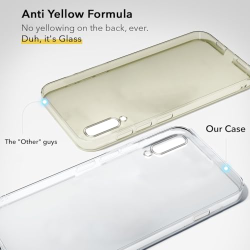 Image of Jkobi Lifetime Anti-Yellow Clear Back Cover Case for Samsung Galaxy A70 | A70s (Sleek Hard Crystal | Shockproof and Camera Protection)