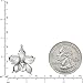925 Sterling Silver Orchid Flower Necklace Pendant with 18