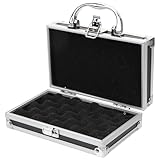 Aluminum Tool Case, 7inch Aluminum Case Organizer Briefcases Men Foam Breffe for Test Instruments Tools Foam Briefcase Storage Box for Instruments, Makeup, And Parts
