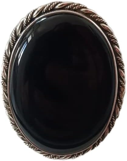 Black Onyx Gemstone 925 Sterling Silver Rings, Wedding Rings, Engagement Rings, Gemstone Rings, Statement Ring For Women, Victorian Style Ring, Handmade Boho Ring, Large Ring, Gift For Her