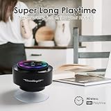 Xleader Profesjonalny głośnik prysznicowy (ulepszony) certyfikowany wodoodporny głośnik Bluetooth IPX7, 8 W kryształowy dźwięk i bogaty bas, czas odtwarzania 15 godzin, z przyssawką i silikonową