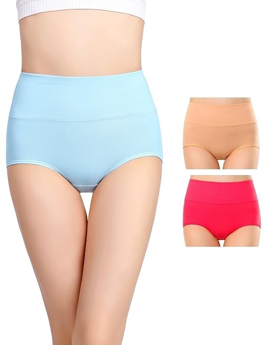 High Waist Cotton Panty – Full Coverage & All-Day Comfort for Girls & Women Pack of 2 3 4 5-image-31