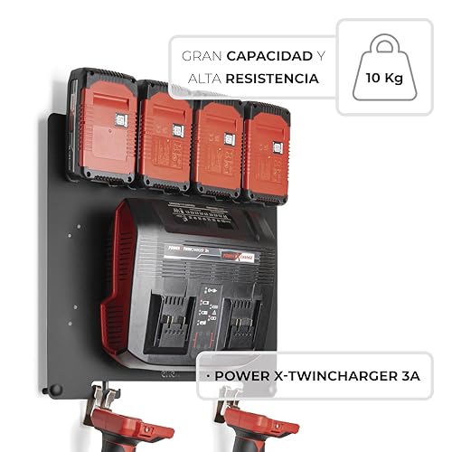 Support mural pour batteries Einhell 18V afin de vider l'établi - 6