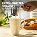 Sweese Porcelain Tea Cup with Infuser and Lid, 15oz Microwave Safe Tea Mug - Quality Infuser Cup for Hot Water