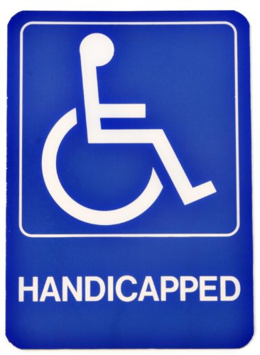 Hy-Ko Products D-17 - "Handicapped" Info Graphic Plastic Sign 5
