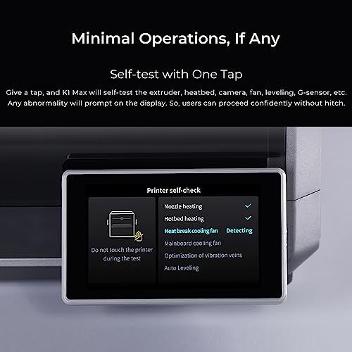 Entemah Impressora 3D K1 Max FDM CoreXY com 300x300x300mm Grande Volume de Construção 600mm/s Veloci