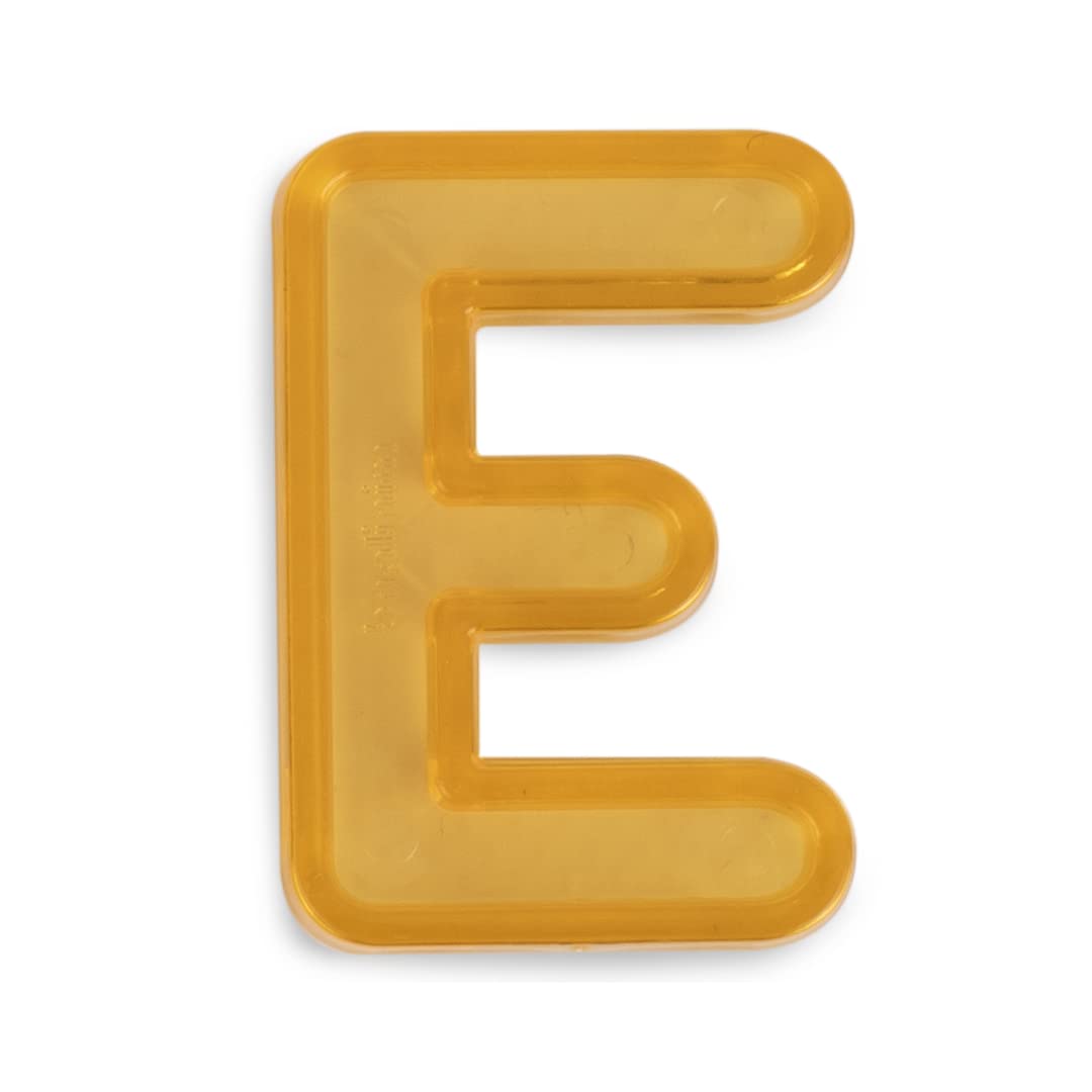 Miniland- Letras mayúsculas translúcidas 76pzas para Mesa luz