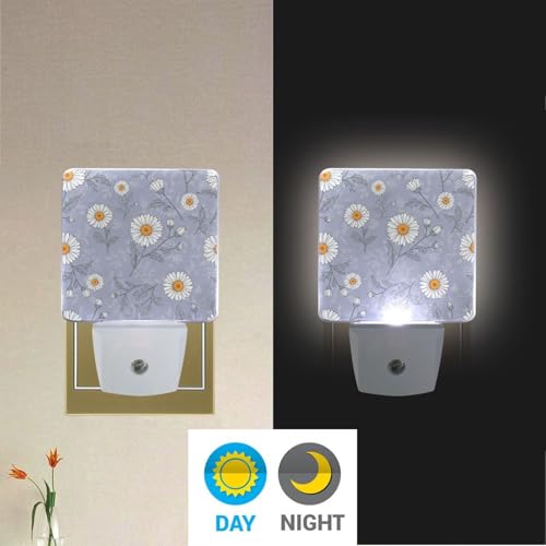 Lámpara nocturna Aslsiy flores multicolor LED miniatura 5