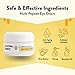 ECZEMA HONEY Multi Peptide Eye Cream - Anti Aging Eye Cream for Dark Circles & Puffiness - Facial Skin Care Products for Eczema, Dry & Sensitive Skin (0.5 Oz)
