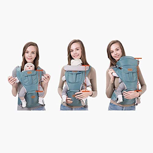 NJ Babydrager- Baby Carrier met comfortabele ademende schouders 3 tot 48 maanden babydrager taille 56-108 cm blauw - Image 3