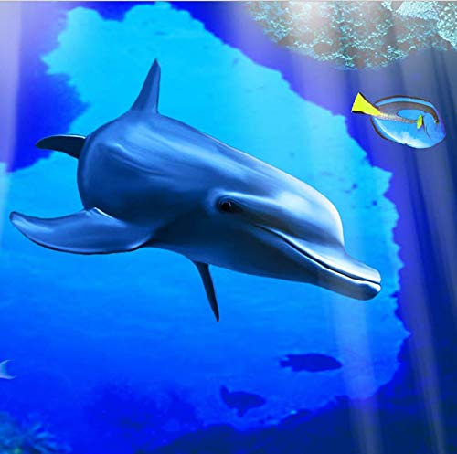 3D Underwater World Palace Palace Roman Column TV Sofa Background Wall Paper, 200140cm