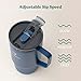 Reduce Hot1 18 oz Hot1 Stainless Steel Insulated Mug with Temperature Adjusting Lid - Dual-Wall Vacuum, Cupholder Friendly - Keeps Drinks Hot for 6 Hours - Ideal for Coffee, Tea & Other - Mineral Blue