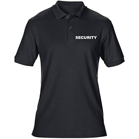 swagwear Embroidered Security Workwear Mens Polo T-Shirt 6 Colours (S-5XL) Black, Black Cover