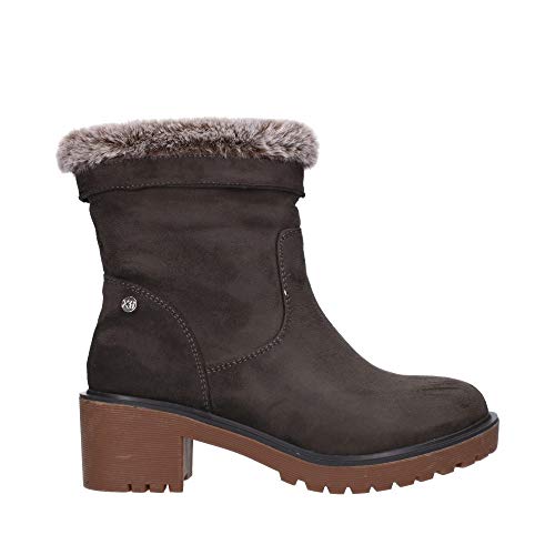 Bottines gris XTI femme bottines de mode urbaine confortables en couleur grise