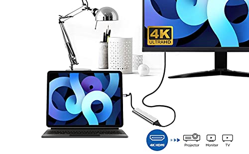 Usb C To Hdmi Adapter Dex Dock For Galaxy S23/S22/S21/Note20/Tabs8/S7,Type-C Hub With 3.5Mm Audio Jack,4K Hdmi,Usb3.0,Pd 60W,Adapter For Ipad Air 4/5,Ipad Mini 6,Nintendo Switch #TOP4