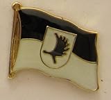 Emaillierte Oberfläche Pin Anstecker Flagge Fahne Ostpreussen Elchschaufel Flaggenpin Badge Button Flaggen Clip Anstecknadel Elch