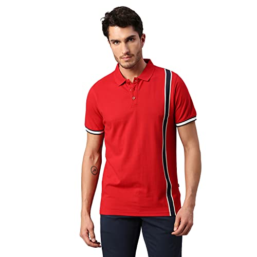 Image of Dennis Lingo Men's Slim Fit Burgundy Polo T-Shirt