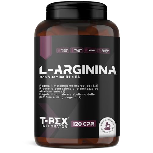 T-Rex Integratori L-Arginina 1000 mg con Vitamine B1 e...