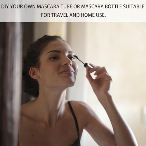 18piece set Empty Mascara Tube And Wand, Mascara Tube, Mascara Bottle and Wand Empty, Mascara Brushes Eyelash Cream Container Bottle for DIY Eyelash Growth Treatment Eyelash Extension (Black) - Image 4