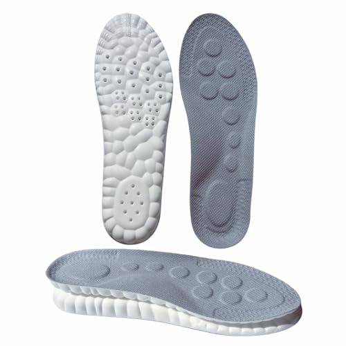 Plantillas 4D Memory Foam para Hombre y Mujer Gris Talla 5-9 miniatura 1