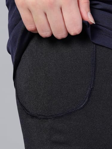 Image of CHKOKKO Gym Shorts for Women Workout Sports Running Quick Dry Fit Double Layer Inner Compression with Pockets Breathable Lightweight Wear