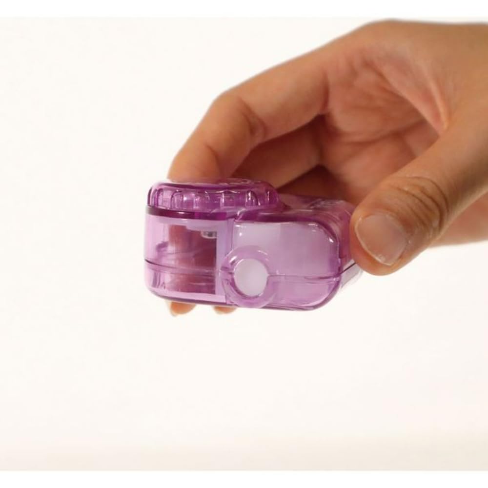 KUTSUWA STAD T'GAAL Angle Adjustable Pencil Sharpener, Translucent Purple, 1 ea. (RS036PU)