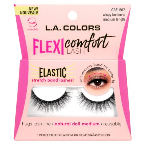 Image of L.A. COLORS Flexi Comfort Lash, Wispy Business (Medium Length) CBEL507