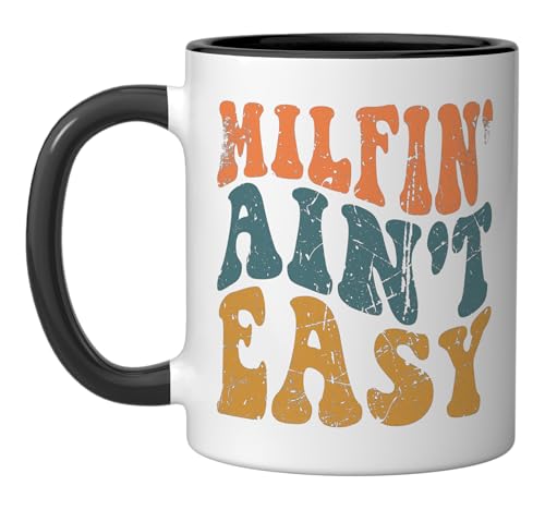 Taza de Cerámica Negra/Blanca 11 Onzas miniatura 1