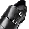 CHAMARIPA Elevator Shoes for Men | Invisible Height Increase Monk Strap Shoes | Built-in System Adds 2.76 Inches/7cm | Formal & Business Dress Shoes