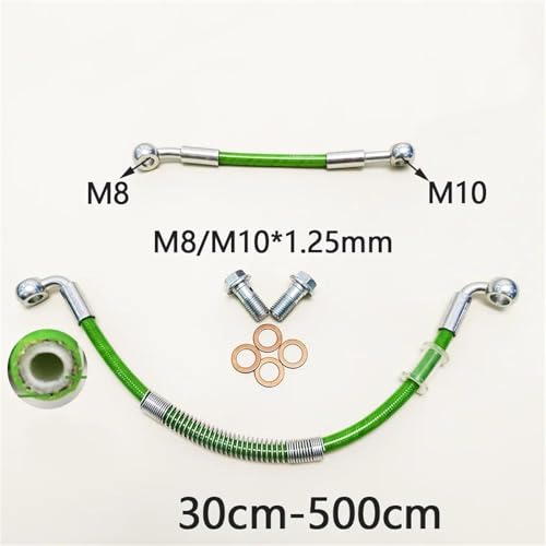 Cable trenzado hidráulico de alta resistencia con banjo de 8mm para frenos de moto 7