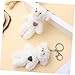 2pcs Plush Bear Keychain Teddy Bear Keychain Aniaml Key Ring Hanging Ornament Plush Stuffed Animal Car Key Holder for Girls Women