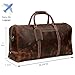 Leather 24 Inch Duffle Bag for Men and Women Large Carry On Luggage Weekender Travel Overnight Gym Sports Bag for Airplanes