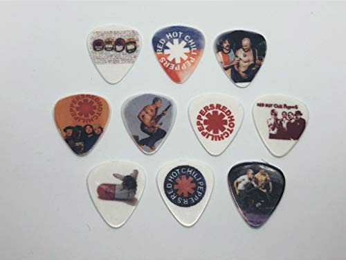 RED HOT CHILLI PEPPERS Guitar Picks Set (10 picks/10 diferent